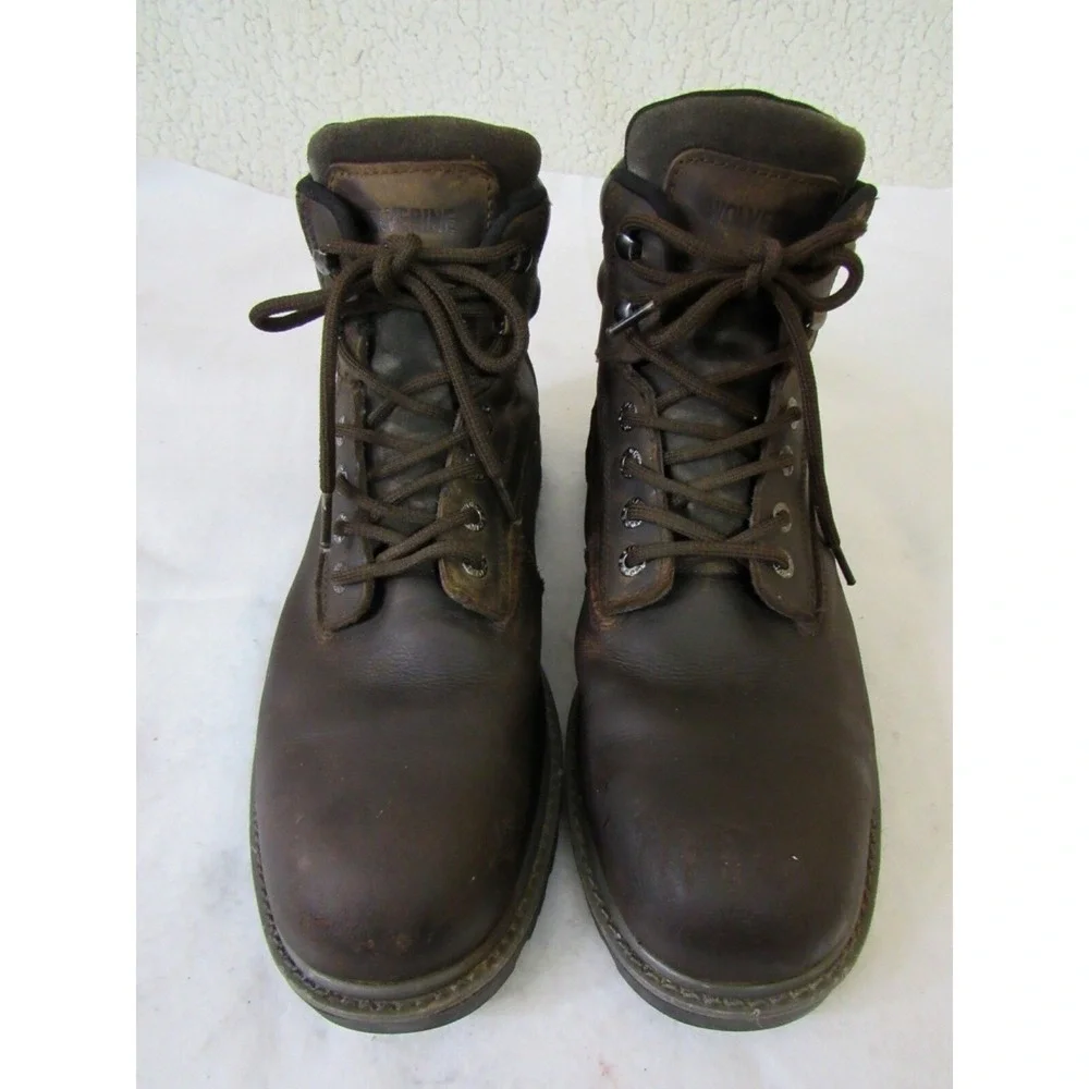 Wolverine Brown Floorhand Waterproof Steel Toe Oil Slip Resist Work Boots Sz 13M